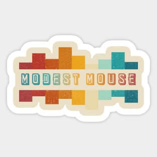 Modest Mouse Vintage Distressed Sticker